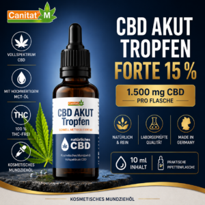 CBD Tropfen, CBD Öl, CBD AKUT Tropfen, Vollspektrum CBD, CBD Mundziehöl, CBD Tropfen 5%, CBD Tropfen 10%, CBD Tropfen 15%, CBD Tropfen 20%, CBD Tropfen 25%, THC-freies CBD, CBD mit MCT Öl, CBD Pipettenflasche, hochwertiges CBD, Canitat M CBD