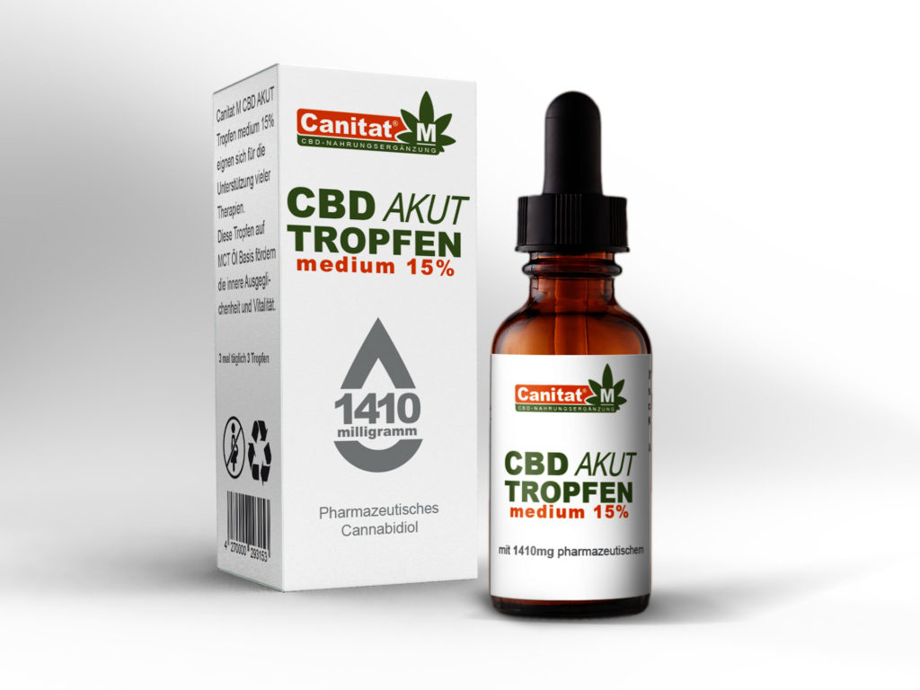Canitat M CBD Akut Tropfen medium 15%