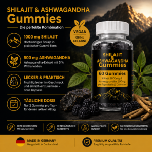 SHILAJIT + ASHWAGANDHA GUMMIES | 1000mg Shilajit + 500mg Ashwagandha