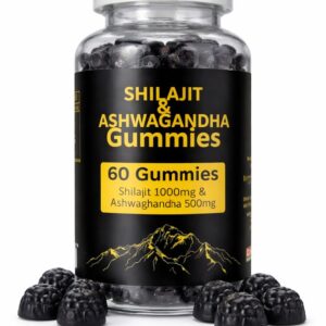 SHILAJIT + ASHWAGANDHA GUMMIES | 1000mg Shilajit + 500mg Ashwagandha Tagesdosis