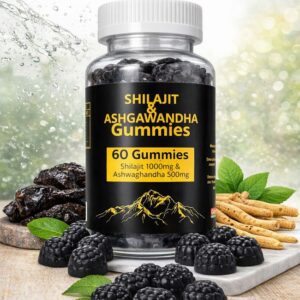 SHILAJIT + ASHWAGANDHA GUMMIES | 1000mg Shilajit + 500mg Ashwagandha Tagesdosis
